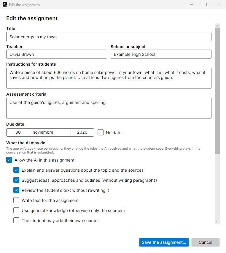 Closed Pro assignment editor