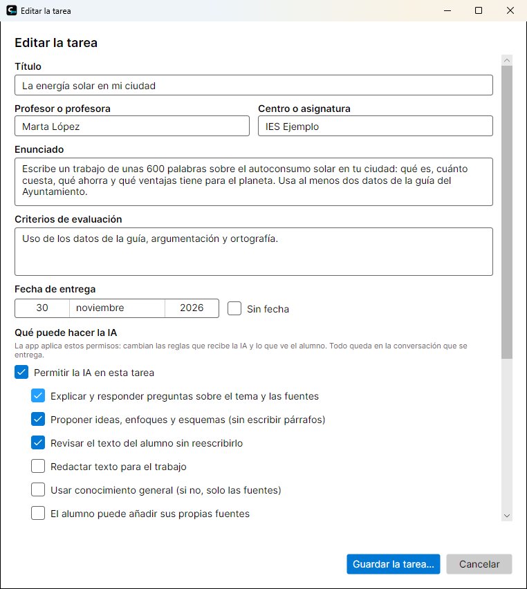 Editor de tareas de Closed Pro